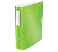 LEITZ 11060054 - Raccoglitore di qualità 180° Active Wow verde, 80 mm