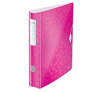 Leitz Active WOW Raccoglitore con Meccanismo a Leva 180°, Formato Commerciale, Fucsia, Dorso 65 mm, 11070123