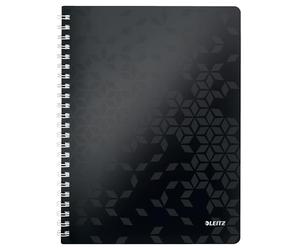 Leitz Blocco per appunti WOW A4 PP a quadretti, Nero