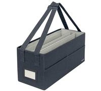 Leitz Borsa da Lavoro in Tessuto e Borsa per l’Archivio, Pieghevole per Computer Portatile e Organizer Ordinato per la Cancelleria, Accessori, Maniglie per il Trasporto, Grigio Velluto, 64440089