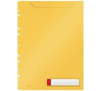 Leitz Busta privacy ad alta capacità, Formato A4, Capacità 150 fogli, Confezione da 3, Gamma Cosy, Giallo Caldo, 46680019