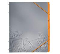 Leitz Cartella a lembi UrbanChic A4, 6 Divisori, PP, Grigio Scuro