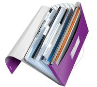 LEITZ WOW Archivio a soffietto 6 scomparti - Viola metallizzato - 45890162
