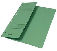 LEITZ Cartelle con occhielli in cartoncino Manilla - f.to A4 - Verde - 1 Pezzo - 37400055