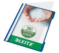 Leitz Cartellina Standard in Polipropilene 30% Riciclato, Formato A4, Capacità fino a 60 Fogli 80 gr/mq, Confezione da 25, Blu, 41910135