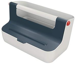 Leitz Cassetta portaoggetti con maniglia, Gamma Cosy, per la Casa, l'Ufficio o l'Hot Desking, con scomparti per l'organizzazione del contenuto, Grigio Velluto, 61250089