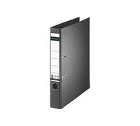 Leitz Centra 10080095 - Raccoglitore di qualità in carta, con fessure, in formato A4, stretto, colore: Nero
