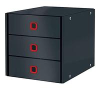Leitz Click & Store Cassettiera a 3 Cassetti, Gamma Cosy, Pieghevole, Organizer per Riporre Documenti, Cataloghi e Riviste in Formato A4, Adatta per Casa e Ufficio, Grigio Velluto, 53680089