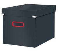 Leitz Click & Store Cube, Foldable Large Storage Box with Lid, Premium Strong Ca