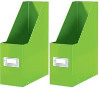 Leitz Click & Store Portariviste, Verde (Confezione da 2)