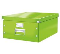 Leitz Click & Store WOW Scatola Archivio Grande, per Riporre e Trasportare Documenti A3 e Oggetti di Grandi Dimensioni, Adatta a Casa e Ufficio, Verde, 60454054