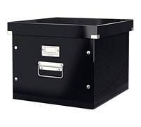 LEITZ WOW Click & Store Scatola Archivio per Cartelle Sospese, F.to A4, per la Casa e l'Ufficio, nero, 60460095 - nero 60460095