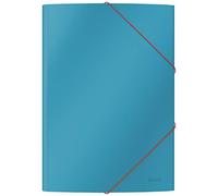 Leitz Cosy 30020061 - Cartellina con chiusura ad angolo, formato A4, confezione da 10 pezzi, per 150 fogli, colore: Blu