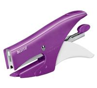 Leitz Cucitrice a Pinza, Capacità 15 Fogli, Design Ergonomico in Metallo, Include Punti, Gamma WOW, Cardboard, Verde