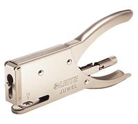 Leitz Cucitrice a Pinza Juwel, Capacità fino a 12 Fogli, Cromo (Nickel), Design Ergonomico in Metallo, Caricamento Posteriore, Per l'uso con Punti Juwel da 4 mm, 55560082