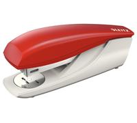 Leitz Cucitrice da Ufficio, Capacità fino a 30 Fogli, Rosso, Design Ergonomico, Include Punti, Gamma NeXXt, Cartone, 55000025