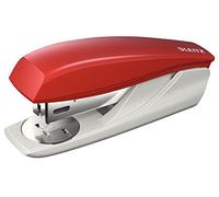 Leitz Cucitrice da Ufficio Compatta, Capacità fino a 25 Fogli, Rosso, Design Ergonomico, Include Punti, Gamma NeXXt, Blister, 55016025