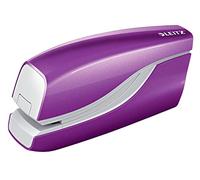 Leitz Cucitrice Elettrica, Capacità fino a 10 Fogli, Alimentazione a Batteria, Gamma WOW, 55661062, Viola