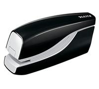 Leitz Cucitrice Elettrica, Capacità fino a 10 Fogli, Alimentazione a Batteria, Gamma WOW, 55661095, Nero