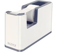 Leitz Dispenser per nastro adesivo WOW Duo Colour Bianco, Grigio Larghezza