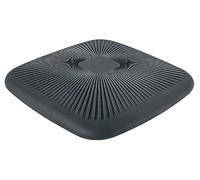Leitz Ergo Active Wobble Cuscino Ergonomico Quadrato per la Sedia dell'Ufficio, Aiuta a Ridurre il Mal di Schiena e Migliora la Postura, Gamma Ergo, 360 mm x 360 mm x 55 mm, Grigio Velluto, 65390089