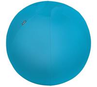 Leitz Ergo Cosy Active Palla da seduta dal Design Ergonomico con Rivestimento in Tessuto, Sfera Interna, Pompa ad Aria Manuale e 2 Tappi, 650 mm x 650 mm x 650 mm - Blu Calmo