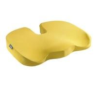 Leitz Ergo Cosy Cuscino Imbottito per Sedia da Casa o da Ufficio, Allevia la Pressione Spinale e Riduce il Dolore al Collo e alla Schiena, 355 mm x 75 mm x 455 mm - Giallo Caldo