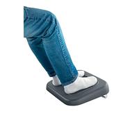 Leitz Ergo Poggiapiedi Regolabile in 3 Altezze, Realizzato all'80% con Plastica Riciclata Post-Consumo e Riciclabile al 100%, Migliora la Postura e la Circolazione, Gamma Ergo, Grigio Scuro, 65460089