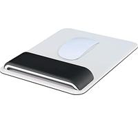 Ergo Wow Mouse Tappetino Con Regolabile Poggiapolsi, Nero/Bianco - 65170095