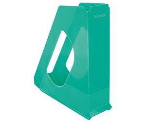 Leitz Esselte Cartella Portariviste per Documenti, Cataloghi e Brochure in Formato A4, Utilizzabile a Casa e in Ufficio, Gamma Colour'Breeze, 72 mm x 256 mm x 260 mm - Verde