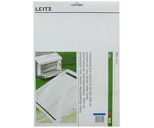Leitz Etichette adesive A4 stampabili al PC per raccoglitori a leva in cartone, Formato lungo e stretto, Blu, 39 x 285 mm, Cartoncino, 16880035, Confezione da 125