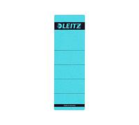 Leitz Etichette adesive per raccoglitori a leva in cartone con dorso da 80 mm, Formato corto e largo, 61,5 x 192 mm, Cartoncino, 16420035, Blu, Confezione da 10