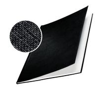 Copertine Impressbind - rigide - 28 mm - finitura lino - nero - Leitz - scatola 10 pezzi