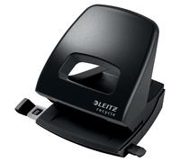 Leitz Perforatore NeXXt Recycle – 30 fogli, barra selezione formato, 100% riciclabile, Nero
