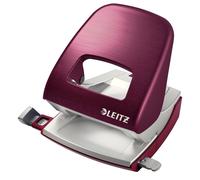 Leitz Hole Punch, 30 Sheets, Guide Bar with Format Markings, Metal, Style Range,