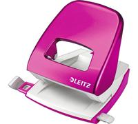 Leitz Perforatore in Metallo NeXXt WOW, fino a 30 Fogli, Box, Rosa