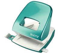 Leitz Perforatore in Metallo NeXXt WOW, fino a 30 Fogli, Box, Blu (Ghiaccio)