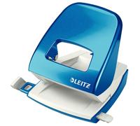 Leitz Perforatore in Metallo NeXXt WOW, fino a 30 Fogli, Box, Blu