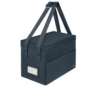Leitz Hot Desking, Borsa da Lavoro mobile compatta con chiusura, 3 Scomparti, Manici Regolabili, Tracolla, Targhetta Portanome, Per scrivania condivisa e Laptop fino a 14" e accessori, Grigio Velluto