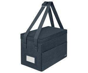 Leitz Hot Desking, Borsa da Lavoro mobile compatta con chiusura, 3 Scomparti, Manici Regolabili, Tracolla, Targhetta Portanome, Per scrivania condivisa e Laptop fino a 14" e accessori, Grigio Velluto