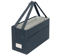 Leitz Hot Desking, Borsa da Lavoro mobile con chiusura, 3 Scomparti, Manici Regolabili, Tracolla, Targhetta Portanome, Ottima per scrivania condivisa per Laptop fino a 16" e accessori, Grigio Velluto