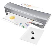 LEITZ iLAM, Plastificatrice Home Office, Formato A4, 2 rulli, Colore Grigio, 73680089