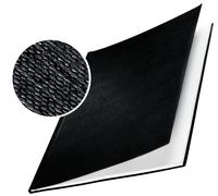 Copertine Impressbind - rigide - 14 mm - finitura lino - nero - Leitz - scatola 10 pezzi