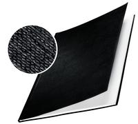 Copertine Impressbind - rigide - 14 mm - finitura lino - nero - Leitz - scatola 10 pezzi