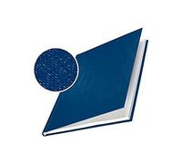 Copertine Impressbind - rigide - 14 mm - finitura lino - blu - Leitz - scatola 10 pezzi