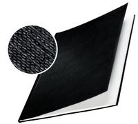 Copertine Impressbind - rigide - 7 mm - finitura lino - nero - Leitz - scatola 10 pezzi