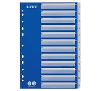 Leitz Indice A4 1-12, plastica resistente e cartone, blu/bianco