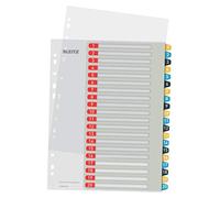 Leitz Indice stampabile con tasti 1-20, Formato A4, Resistente, Gamma Cosy, Multicolore, 12490000