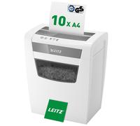 Leitz IQ, Distruggidocumenti Home Office P4, 12-10 Fogli A4 (70-80 gr/mq), Tagli
