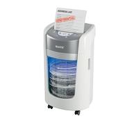 Leitz IQ OptiMax Small Office 225 Distruggi Documenti in P5, Distrugge Fino a 6 Fogli (80 g/m²), Distruggidocumenti Silenzioso, Autonomia di 20 Minuti, Capacità di 15 L, 225 mm x A4, Bianco, 83580000